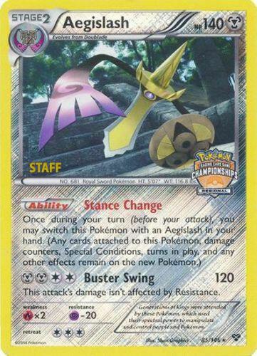 Aegislash 85 146 Regional Championships Staff 085/146 (League & Championship Cards)  - Reverse Holofoil | Good Games Adelaide SA