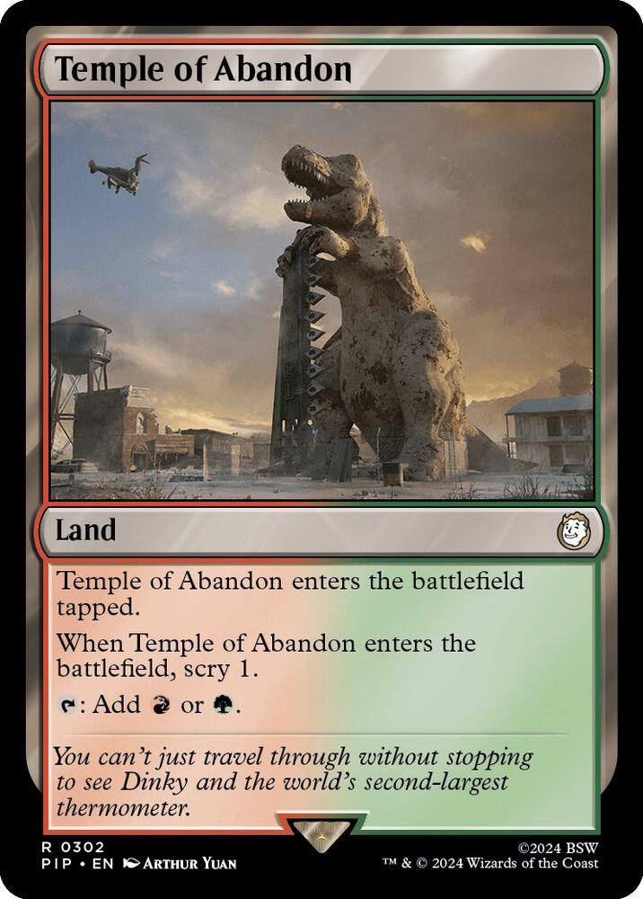 Temple of Abandon 302 (Universes Beyond: Fallout)  | Good Games Adelaide SA