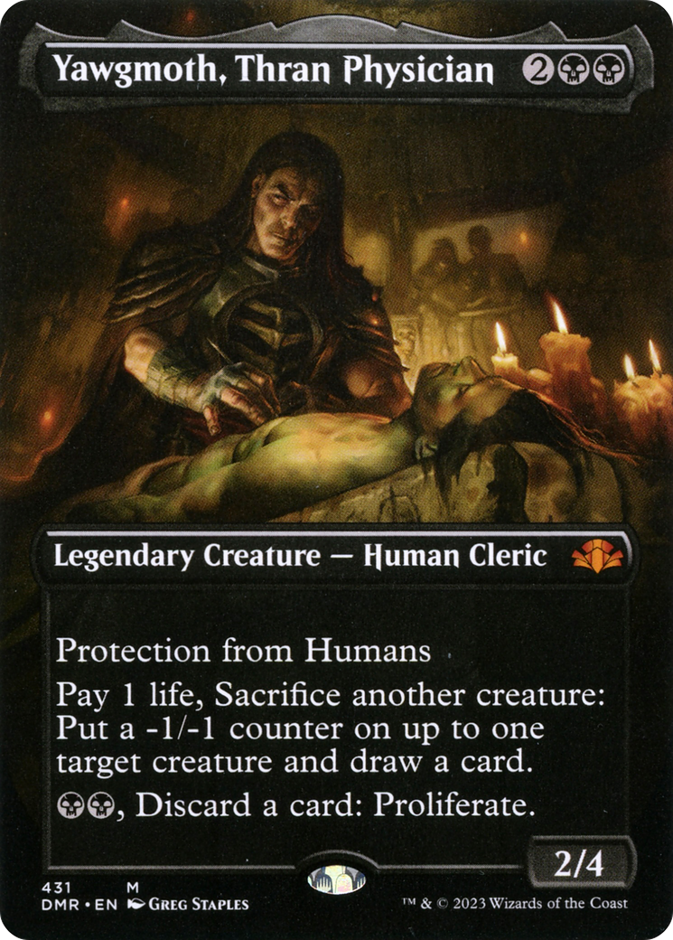 Yawgmoth, Thran Physician (Borderless Alternate Art) [Dominaria Remastered] | Good Games Adelaide SA