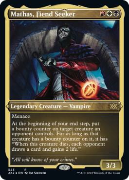 Mathas Fiend Seeker Foil Etched 523 (Double Masters 2022)  - Foil | Good Games Adelaide SA