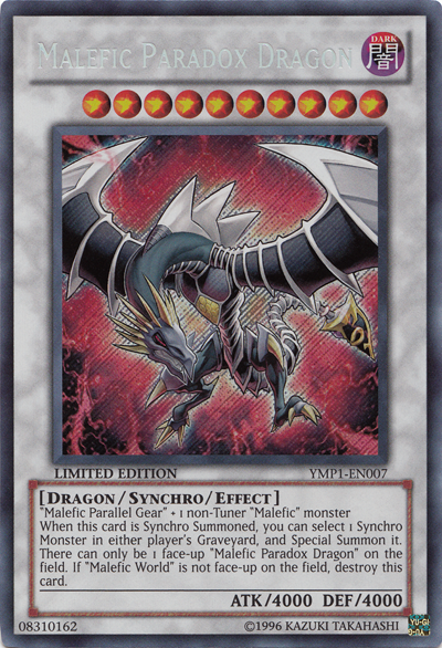 Malefic Paradox Dragon [YMP1-EN007] Secret Rare | Good Games Adelaide SA