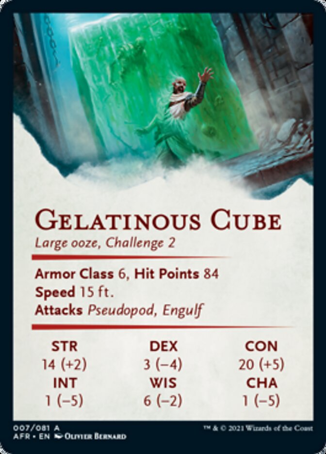 Gelatinous Cube Art Card [Dungeons & Dragons: Adventures in the Forgotten Realms Art Series] | Good Games Adelaide SA