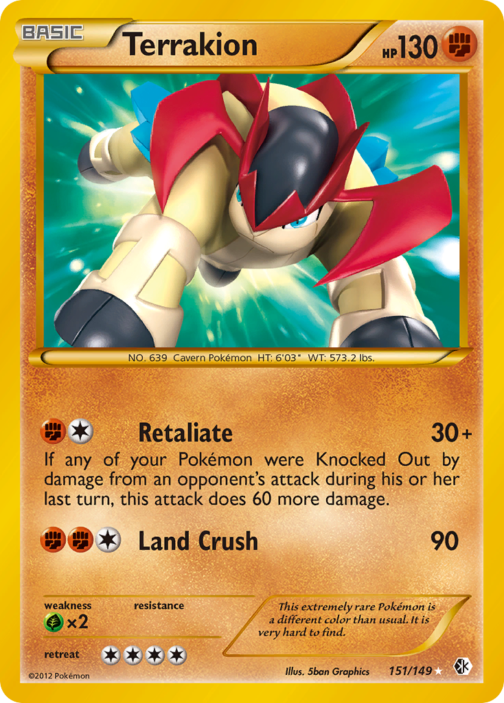 Terrakion (151/149) [Black & White: Boundaries Crossed] | Good Games Adelaide SA