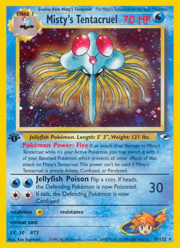 Misty's Tentacruel 010/132 (Gym Heroes)  - 1st Edition Holofoil | Good Games Adelaide SA