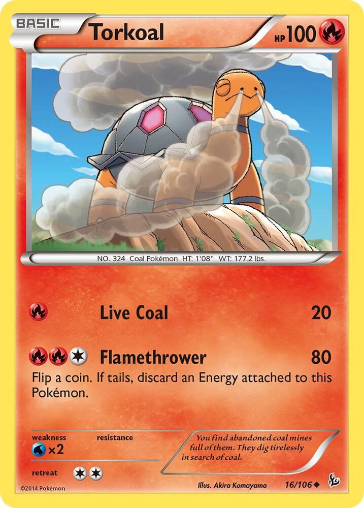 Torkoal 16/106 (XY - Flashfire)  | Good Games Adelaide SA