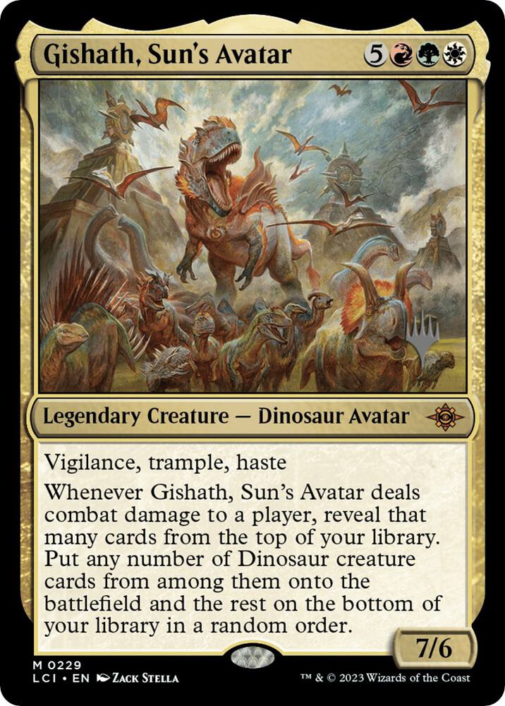 Gishath Suns Avatar 229 (Promo Pack: The Lost Caverns of Ixalan)  - Foil | Good Games Adelaide SA