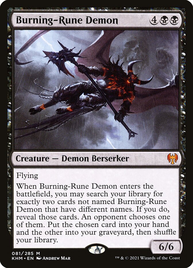 Burning Rune Demon 81 (Kaldheim)  | Good Games Adelaide SA