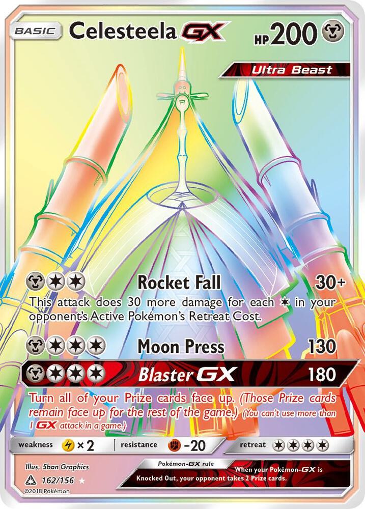 Celesteela GX Secret Rare 162/156 (SM - Ultra Prism)  - Holofoil | Good Games Adelaide SA