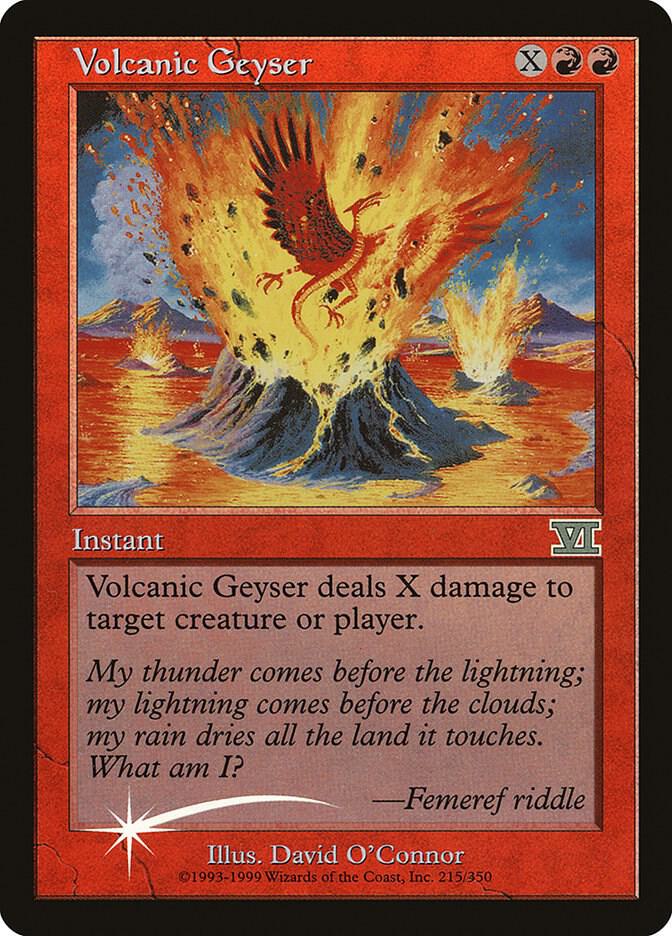 Volcanic Geyser 215 (FNM Promos)  - Foil | Good Games Adelaide SA