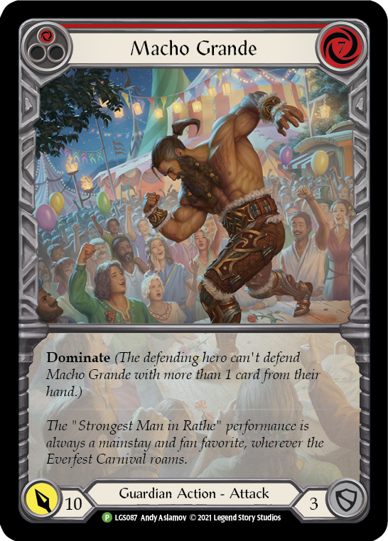 Macho Grande (Red) [LGS087] (Promo)  Rainbow Foil | Good Games Adelaide SA
