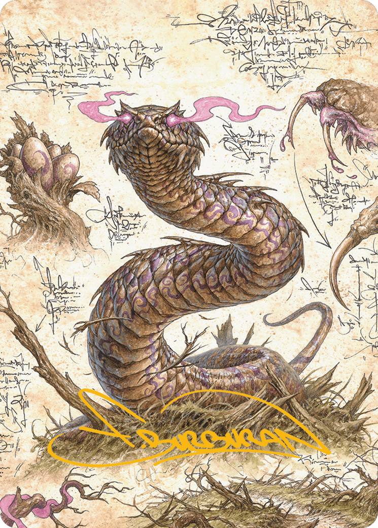 Rottenmouth Viper Art Card (Gold-Stamped Signature) [Bloomburrow Art Series] | Good Games Adelaide SA