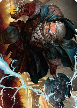 Electrostatic Infantry Art Card Gold Stamped Signature 30 (Art Series: Dominaria United)  | Good Games Adelaide SA