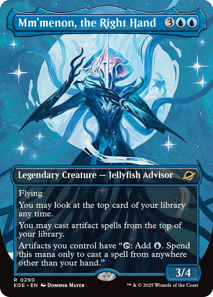 Mm'menon, the Right Hand (Borderless) [Edge of Eternities] | Good Games Adelaide SA