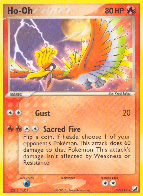 Ho-Oh (27/115) [EX: Unseen Forces] | Good Games Adelaide SA