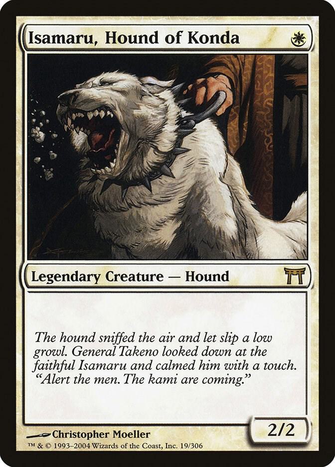 Isamaru, Hound of Konda 19 (Champions of Kamigawa)  - Foil | Good Games Adelaide SA