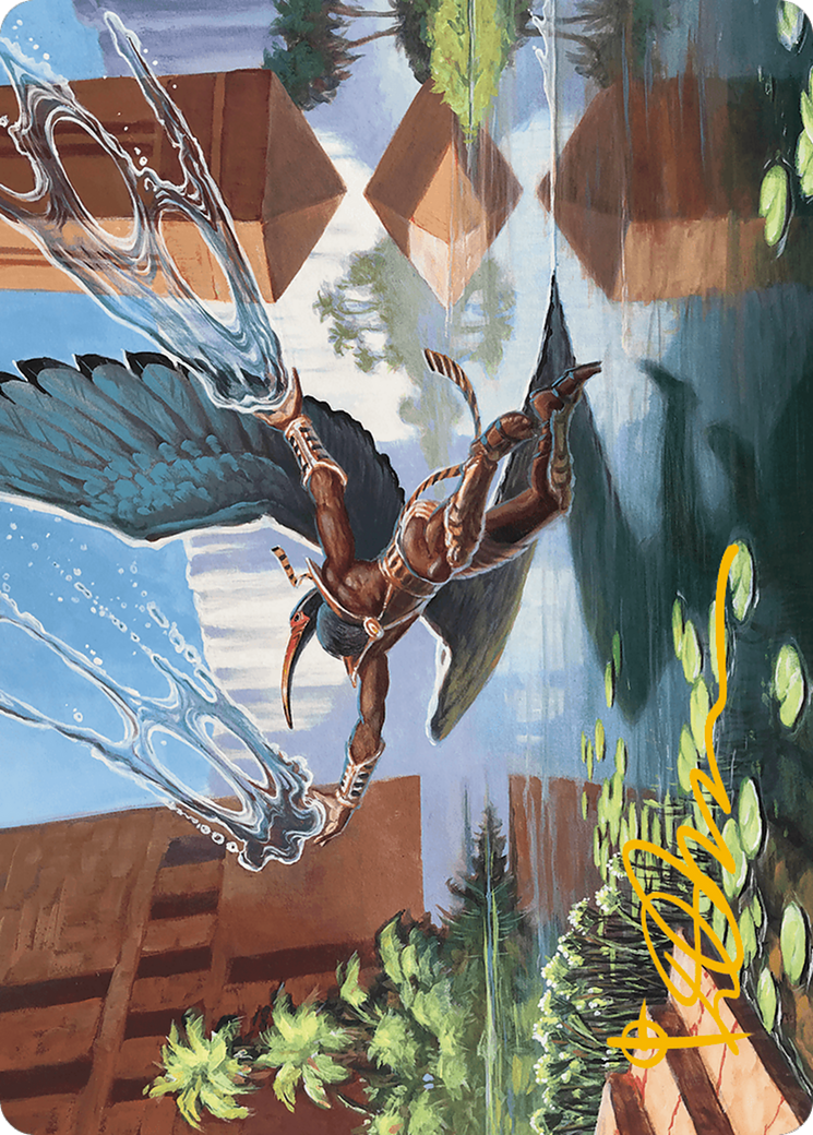 Nadu, Winged Wisdom Art Card (Gold-Stamped Signature) [Modern Horizons 3 Art Series] | Good Games Adelaide SA