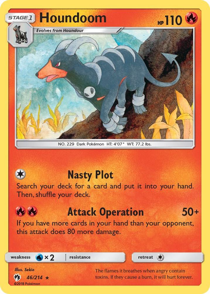 Houndoom 46/214 (SM - Lost Thunder)  | Good Games Adelaide SA