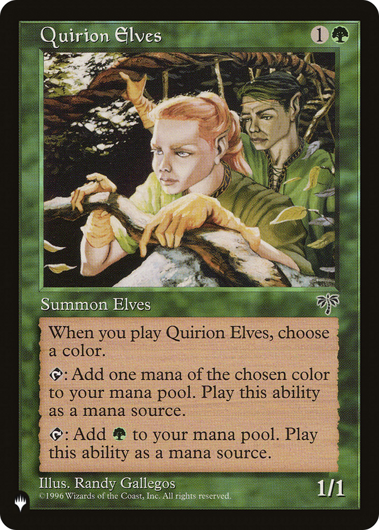 Quirion Elves [The List Reprints] | Good Games Adelaide SA
