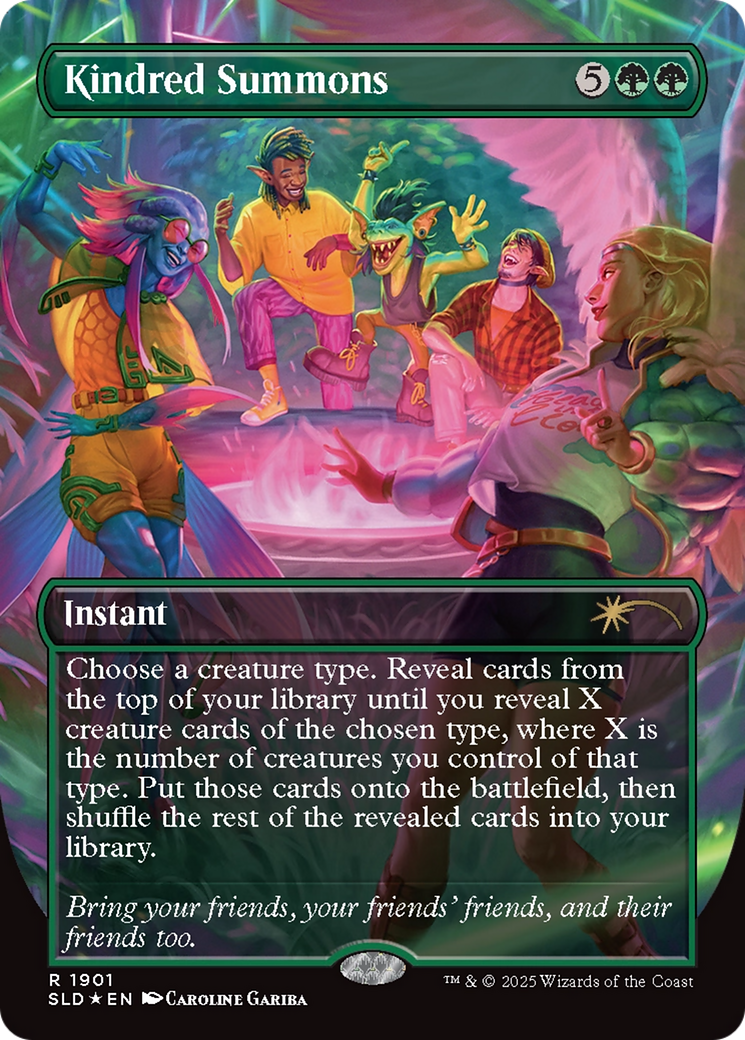 Kindred Summons (Double Rainbow Foil) [Secret Lair Drop Series] | Good Games Adelaide SA