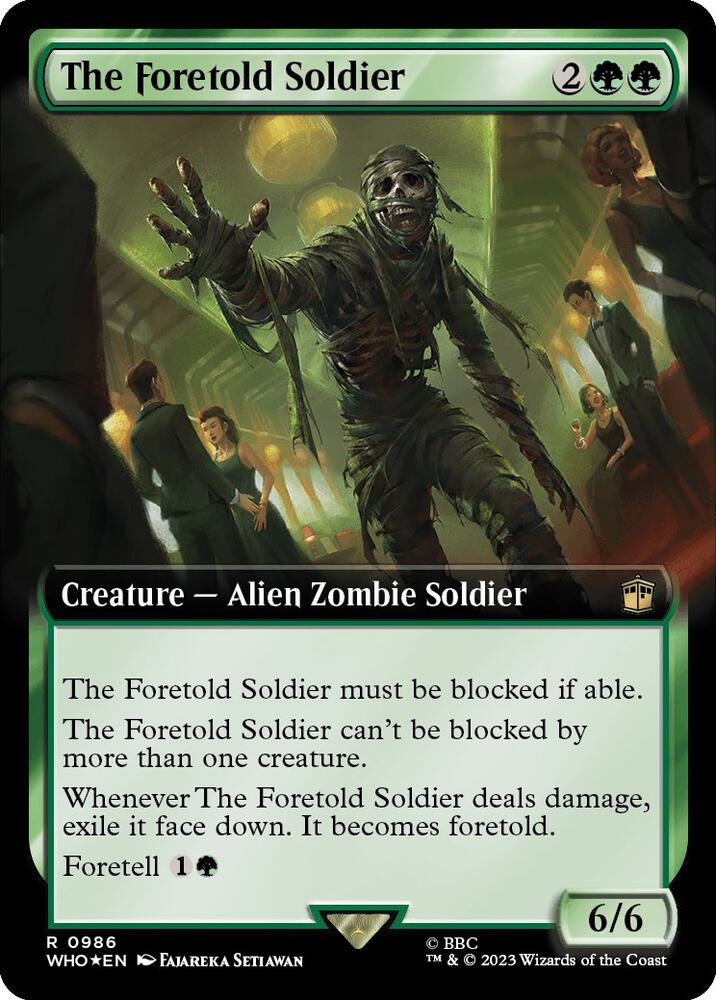 The Foretold Soldier 986 (Universes Beyond: Doctor Who)  - Foil | Good Games Adelaide SA