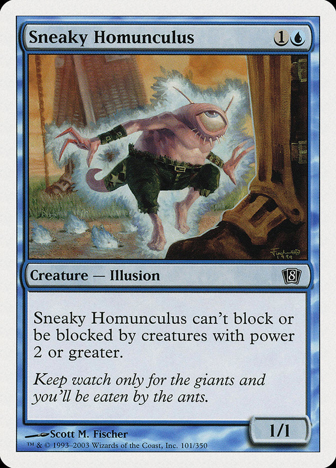 Sneaky Homunculus 101 (8th Edition)  - Foil | Good Games Adelaide SA