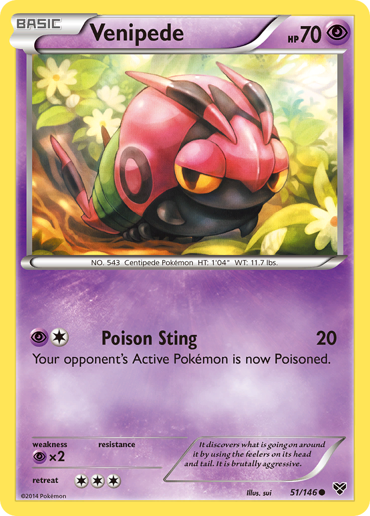 Venipede (51/146) [XY: Base Set] | Good Games Adelaide SA