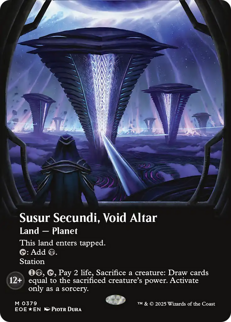 Susur Secundi, Void Altar (Borderless) (Galaxy Foil) [Edge of Eternities] | Good Games Adelaide SA