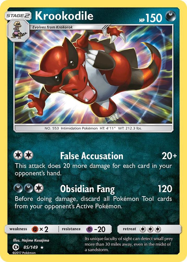 Krookodile 85/149 (SM Base Set)  - Holofoil | Good Games Adelaide SA