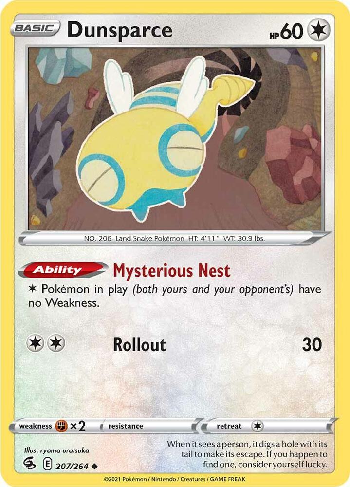 Dunsparce 207/264 (SWSH08: Fusion Strike)  | Good Games Adelaide SA
