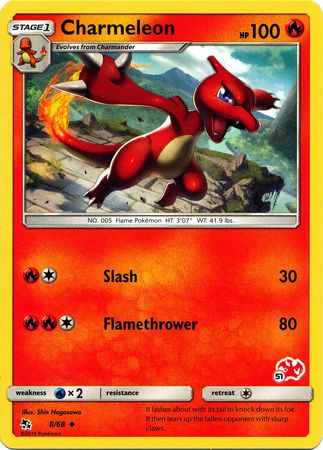 Charmeleon (8/68) (Charizard Stamp #51) [Battle Academy 2020] | Good Games Adelaide SA