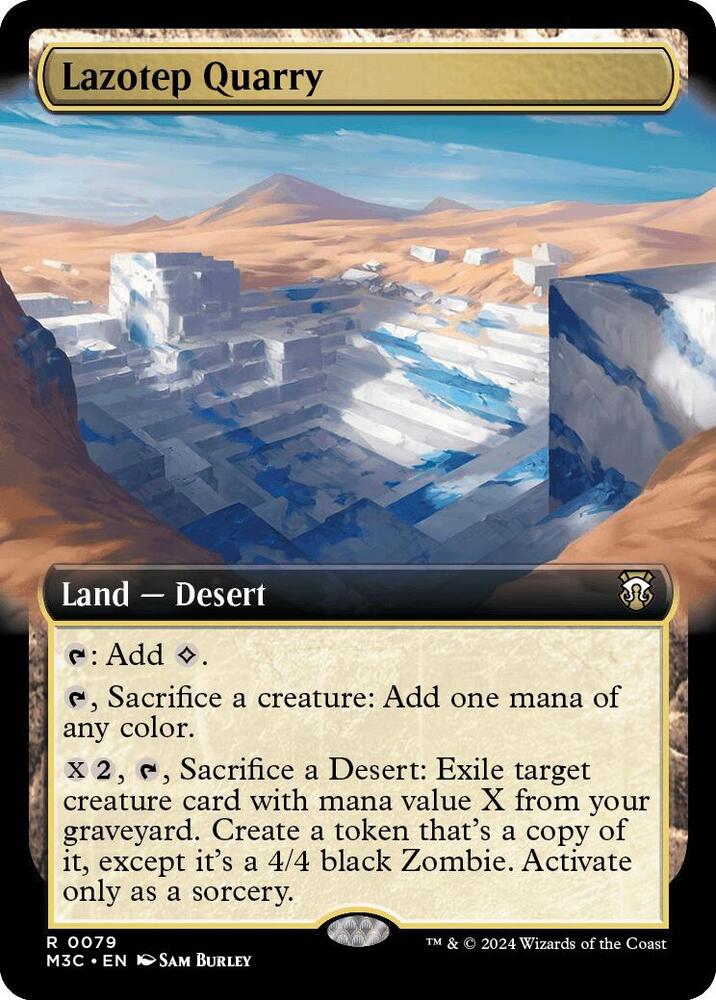 Lazotep Quarry 79/411 (Commander: Modern Horizons 3)  - Extended Art Ripple Foil | Good Games Adelaide SA