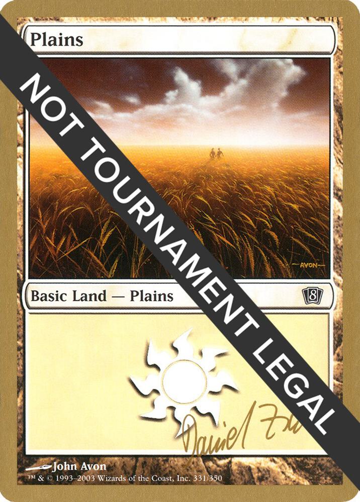 Plains 331 2003 Daniel Zink 8ED  (World Championship Decks)  | Good Games Adelaide SA
