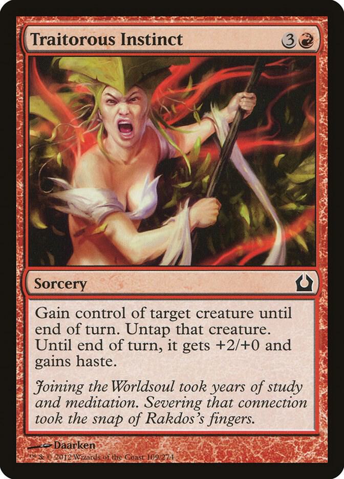 Traitorous Instinct 109 (Return to Ravnica)  - Foil | Good Games Adelaide SA