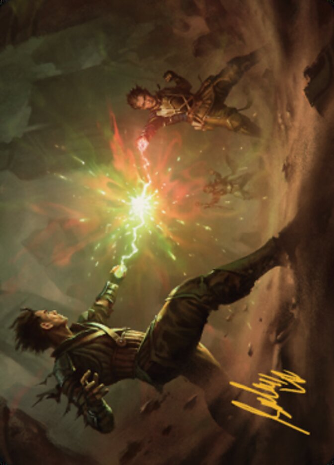 Brotherhood's End Art Card (Gold-Stamped Signature) [The Brothers' War Art Series] | Good Games Adelaide SA