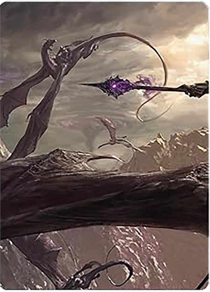 Nazgûl Battle-Mace // Nazgûl Battle-Mace 20 (Art Series: Universes Beyond: The Lord of the Rings: Tales of Middle-earth)  | Good Games Adelaide SA