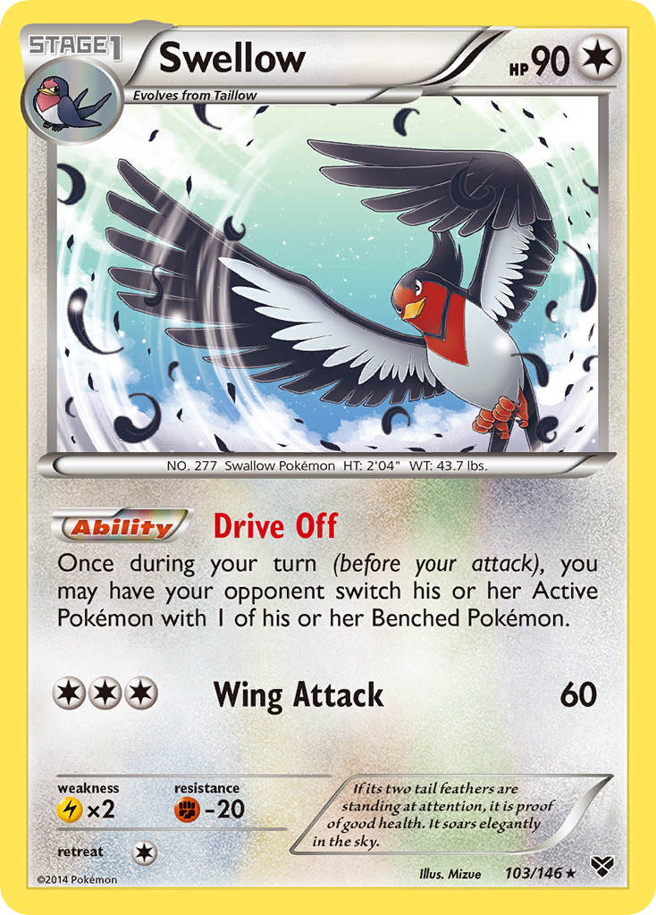 Swellow (103/146) [XY: Base Set] | Good Games Adelaide SA