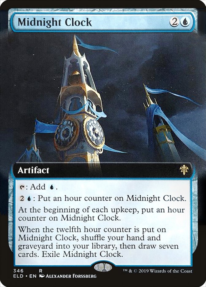 Midnight Clock (Extended Art) [Throne of Eldraine] | Good Games Adelaide SA
