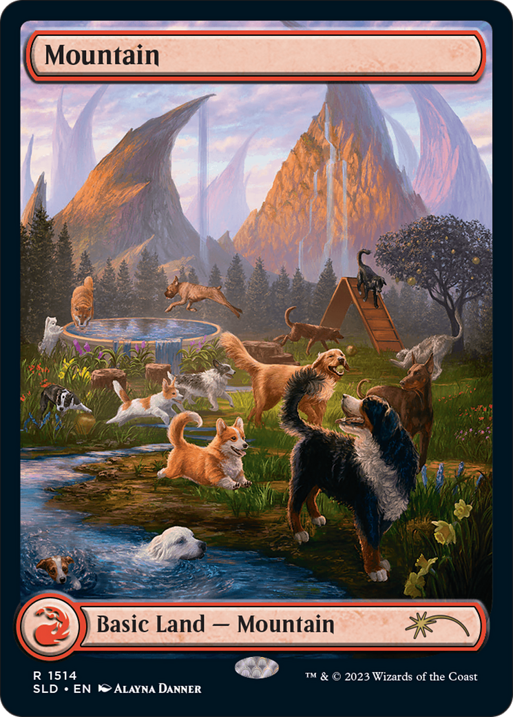Mountain (1514) [Secret Lair Commander Deck: Raining Cats and Dogs] | Good Games Adelaide SA