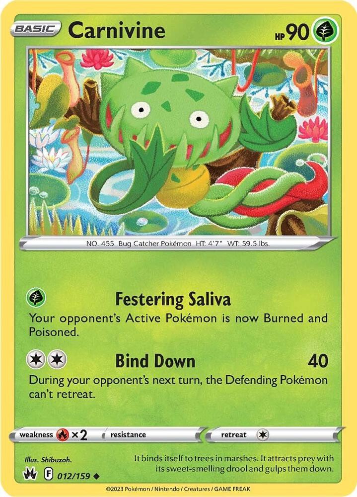 Carnivine 012/159 (Crown Zenith)  | Good Games Adelaide SA