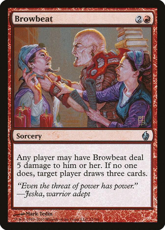 Browbeat 21 (Premium Deck Series: Fire and Lightning)  - Foil | Good Games Adelaide SA