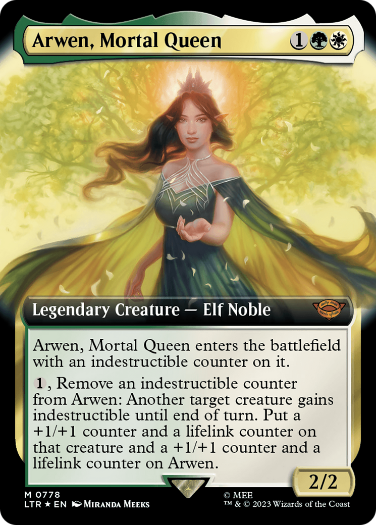 Arwen, Mortal Queen (Extended Art) (Surge Foil) [The Lord of the Rings: Tales of Middle-Earth] | Good Games Adelaide SA