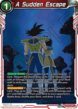 A Sudden Escape (Common) [BT13-029] | Good Games Adelaide SA