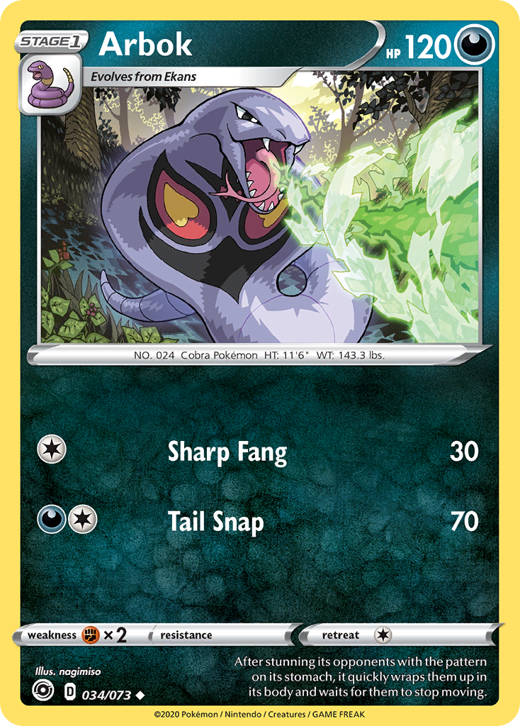 Arbok (034/073) [Sword & Shield: Champion's Path] | Good Games Adelaide SA