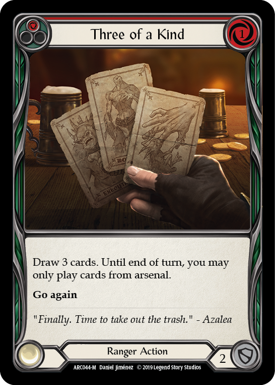 Three of a Kind [ARC044-M] 1st Edition Rainbow Foil | Good Games Adelaide SA