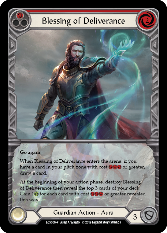 Blessing of Deliverance (Red) [LGS006-P] (Promo)  1st Edition Normal | Good Games Adelaide SA