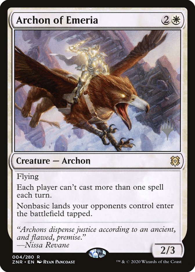 Archon of Emeria (Promo Pack) [Zendikar Rising Promos] | Good Games Adelaide SA