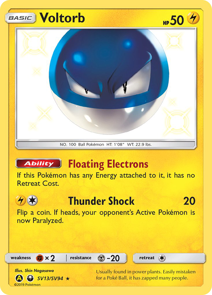 Voltorb (SV13/SV94) [Sun & Moon: Hidden Fates - Shiny Vault] | Good Games Adelaide SA
