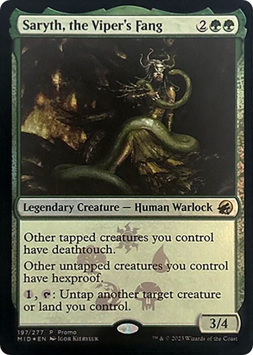 Saryth the Vipers Fang 197 (Media Promos)  - Foil | Good Games Adelaide SA