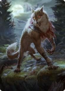Arlinn the Moons Fury Art Card 02 81 2 (Art Series: Innistrad: Midnight Hunt)  | Good Games Adelaide SA