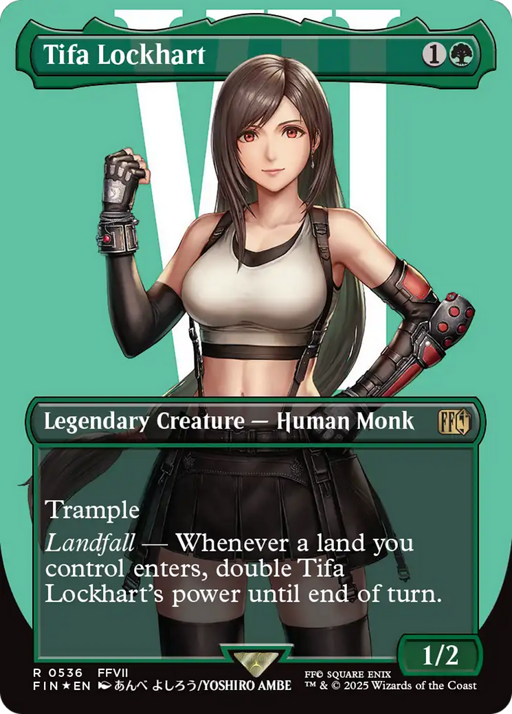 Tifa Lockhart (Borderless) (Surge Foil) [FINAL FANTASY] | Good Games Adelaide SA